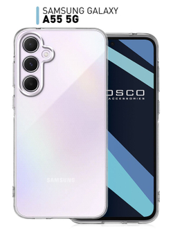 Чехол ROSCO для Samsung Galaxy A55 (арт.SS-A55-TPU-01-TRANSPARENT )