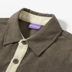 Рубашка YMKASHIX Velvet Button Серо-Бежевая