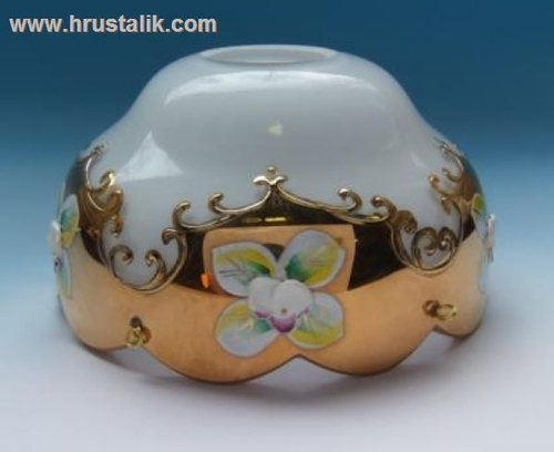 Смальта красная золото. Розетка №17