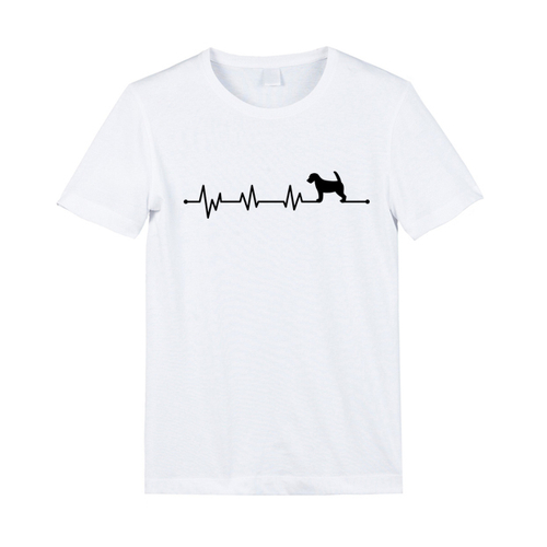 Футболка "ЭКГ - Джек Рассел в стойке"
