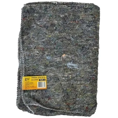 Тряпка для пола 'Домашний Сундук'х/б серая овер. 70*80см