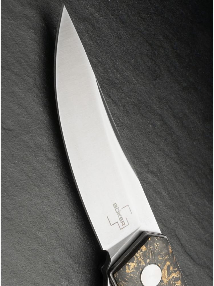 Нож Boker 01BO196 Kwaiken Compact Flipper Marble Carbon Copper