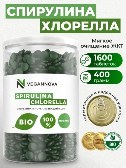 Микс Спирулина+хлорелла (400 гр)