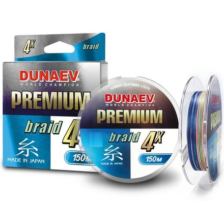 Шнур Dunaev PREMIUM PEx4 MultiColor 150m #1.2