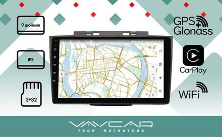 Магнитола для Great Wall Hover H3\H5 2014-2016 (прямоугольные воздуховоды) - Vaycar VA16-4215 на Android 13, 8-ядер, 2Гб-32Гб, 4G SIM-слот
