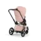 Детская коляска Cybex Priam V Style 2 в 1 Peach Pink на шасси Rosegold
