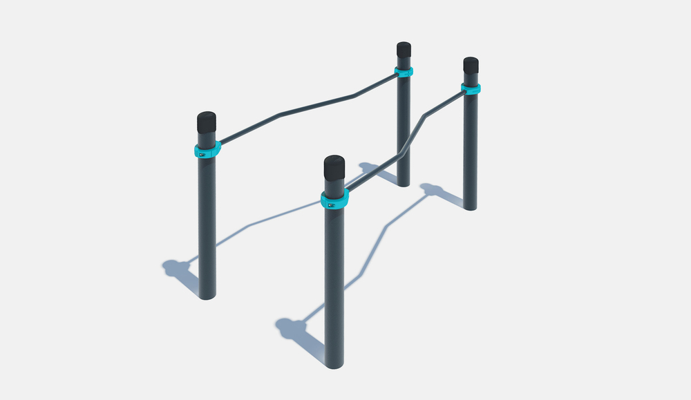 Изогнуто-горизонтальные брусья