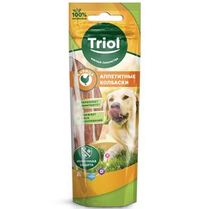 Лакомство Triol для собак «Аппетитные колбаски из курицы», 40г