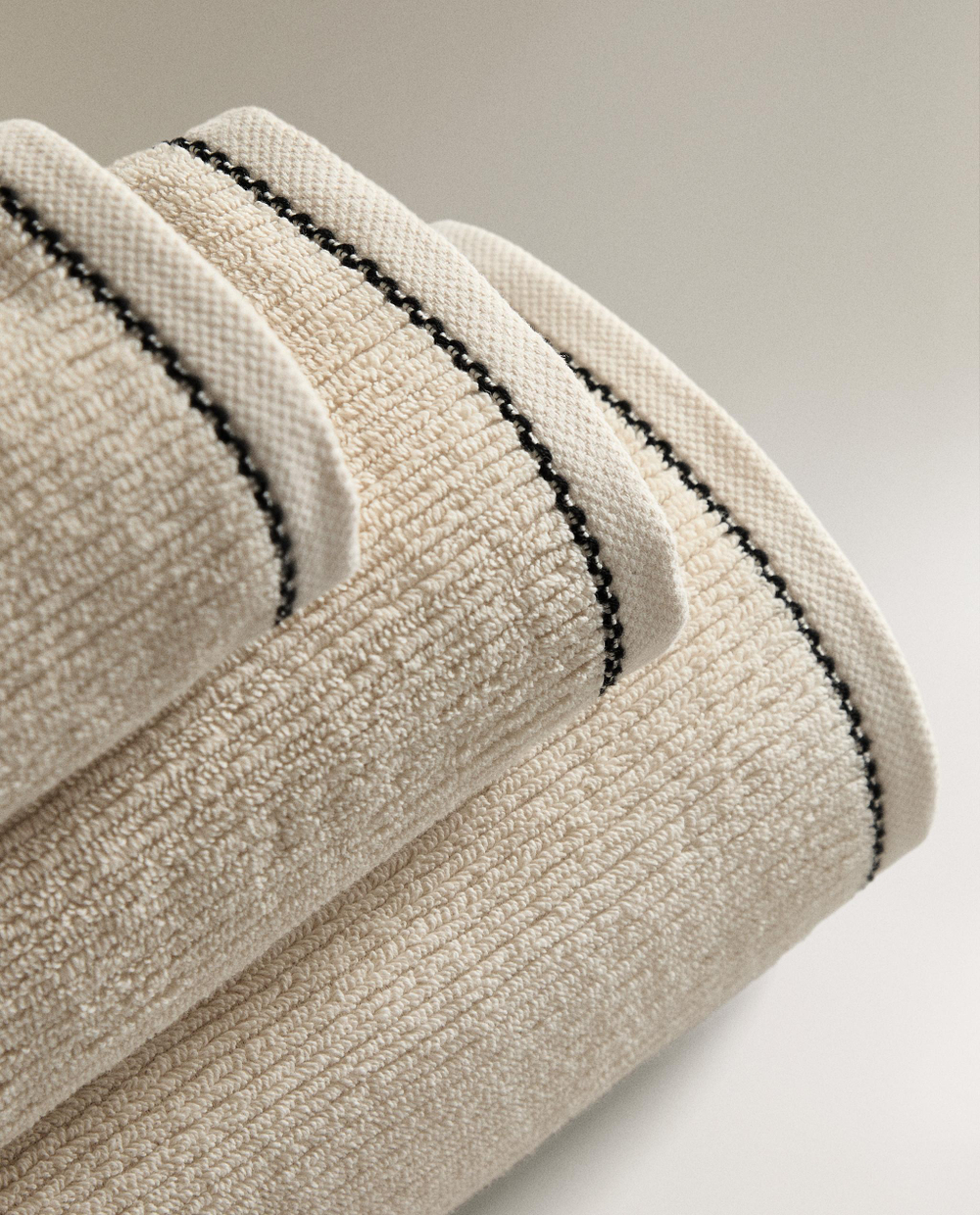 Zara Home Полотенце для лица и рук из хлопка, piaskowy · 8548/013