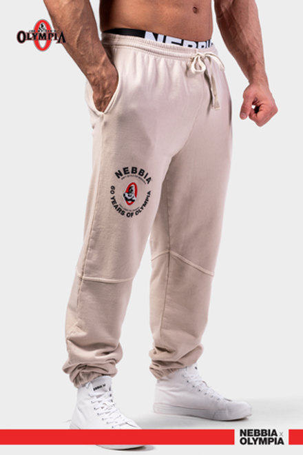 Спортивные брюки Washed Sweat Joggers LEGEND 795 Кремовые