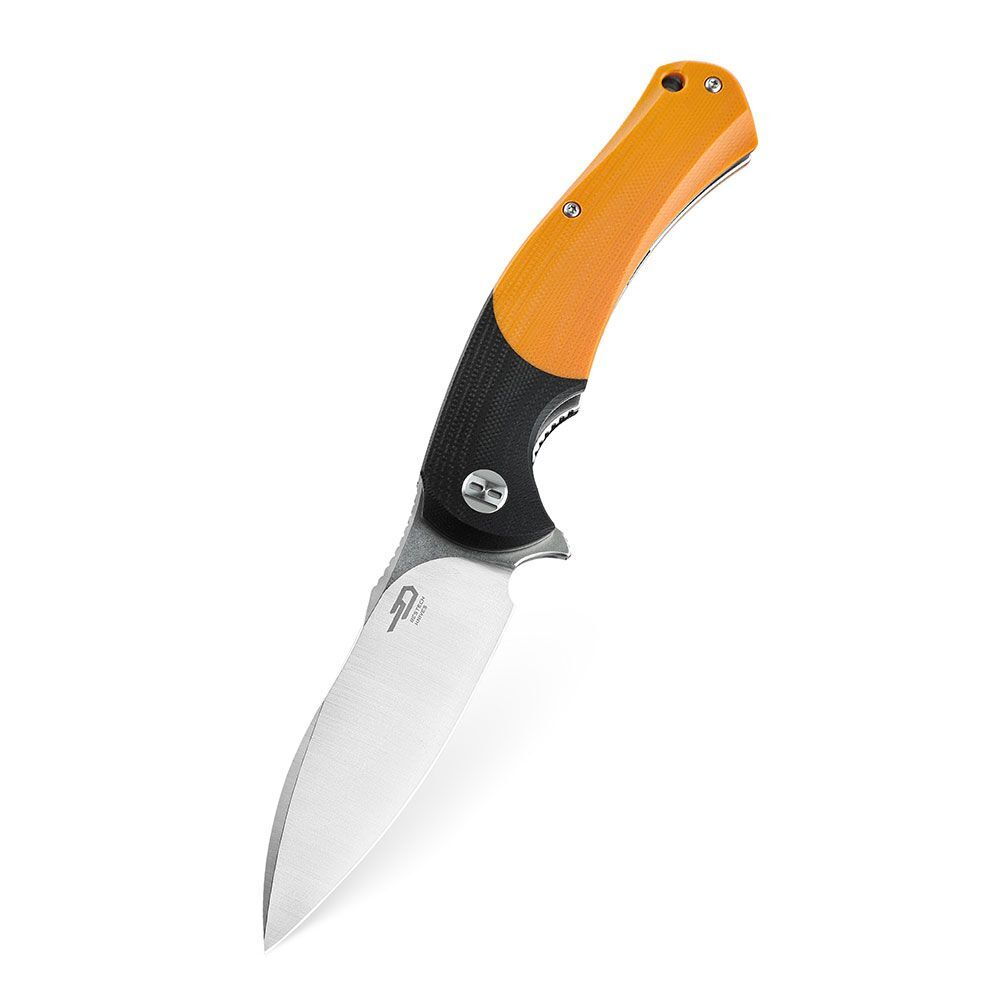 Нож складной Bestech Penguin сталь D2, рукоять G10 черно-оранжевая