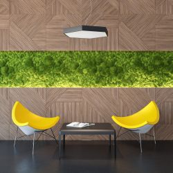 Светильник LED ЭРА Geometria SPO-121-B-40K-038 Hexagon 38Вт 4000K 4000Лм IP40 600*80 черный подвесной драйвер внутри | Декоративные светильники Geometria