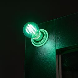 LED-G45-5W-GREEN-E14 GLA02GR Лампа светодиодная. Форма шар. Серия Air color. Зеленый свет. Картон. ТМ Uniel