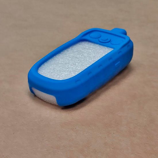 Чехол силиконовый для Garmin Alpha 100 защитный противоскользящий бампер (Голубой)