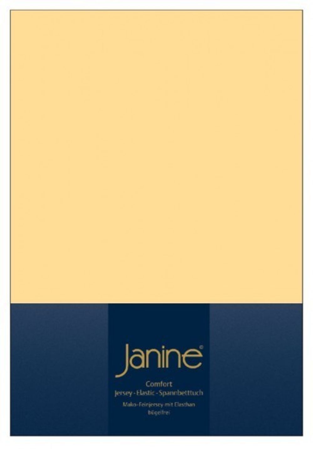 Простыня на резинке 180-200x200 Janine Elastic-Jersey 5002 ваниль
