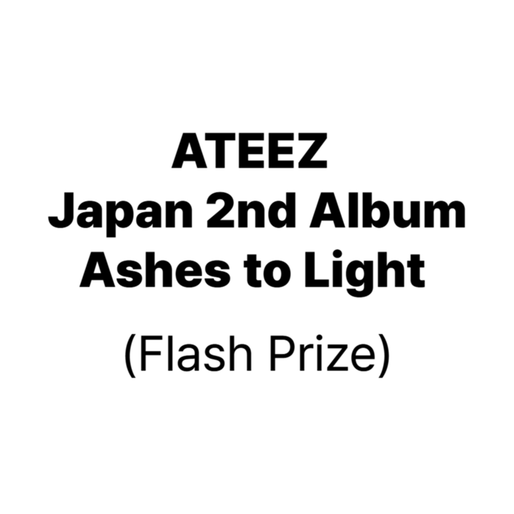 Японский альбом ATEEZ - Ashes to Light ]Flash Prize ver.]
