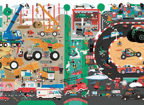 Зигзаг: Машины и машинки. Книга-раскладушка