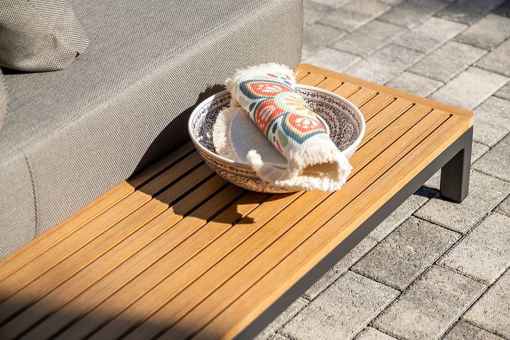 "Амальфи" трансформирующаяся лаунж-зона из алюминия, цвет графит