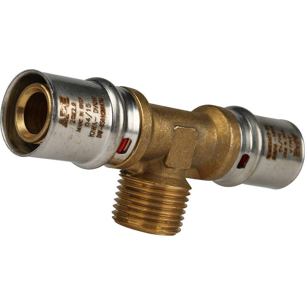 Тройник-переходник с наружной резьбой 20х1/2"х20