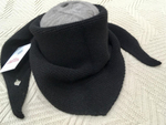 Оренбургский платок-косынка К003-07 черный