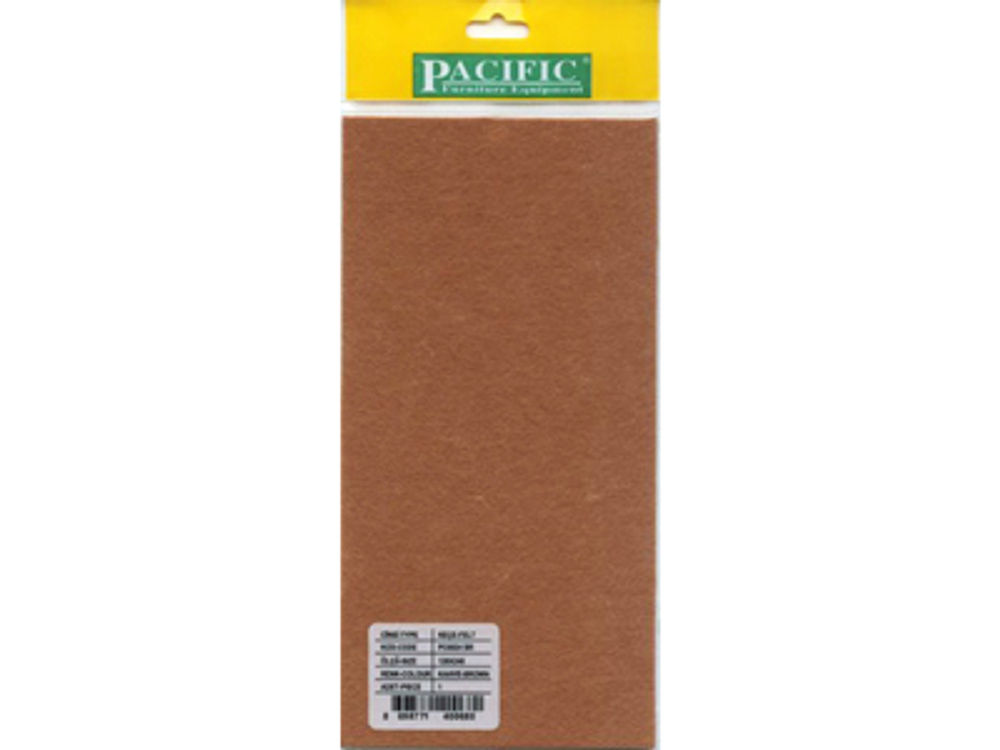 Подпятник фетровый Pacific PC 6024 BR 120*240 коричневый (лист/1шт.) 091023