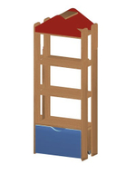 Стеллаж "Городок" Кс-Г3 для детского сада