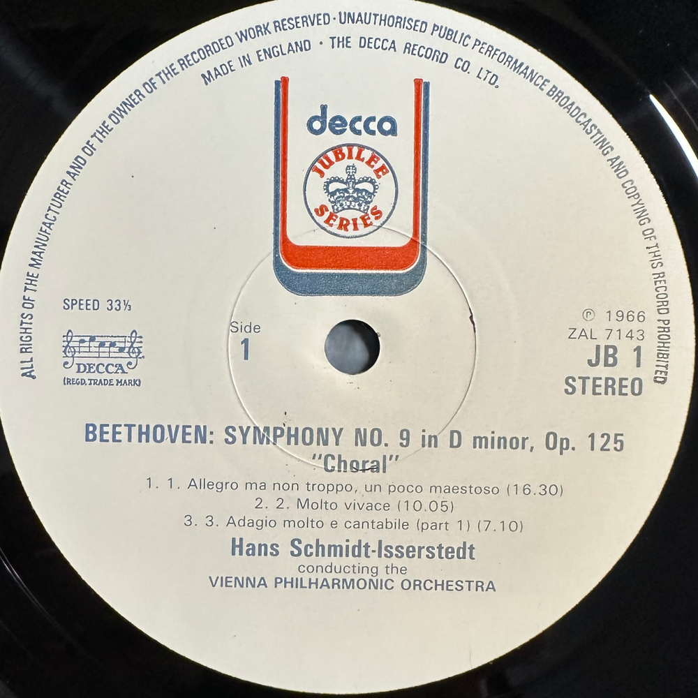 Бетховен - Симфония №9 «Хоральная» (Англия 1977г.)