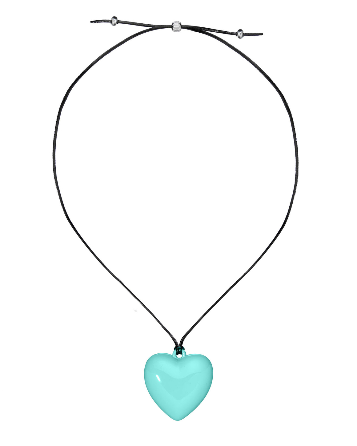 Подвеска металлическое бирюзовое сердце