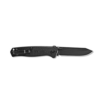 Складной нож Benchmade 8551BK Mediator Auto c клинком из стали CPM-S90V, рукоять CF-Elite