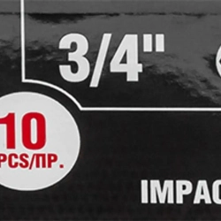 Набор головок ударных 3/4''10пр. (6гр.) (17,19,22,24,27,30,32,36,41,46мм) в кейсе FORCEKRAFT FK-6101-5MPB