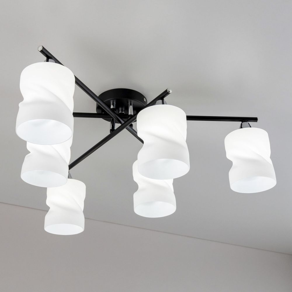 Citilux Нильс CL132165 Люстра потолочная Чёрная