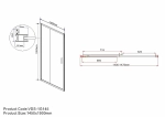 Душевая дверь Vincea Garda VDS-1G145CLGM 145 стекло прозрачное/профиль вороненая сталь