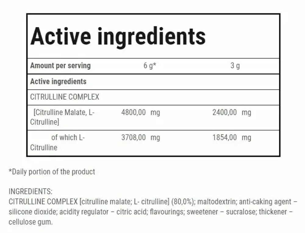 Аминокислота Trec Nutrition Citrulline Synergy 240 г яблоко-арбуз