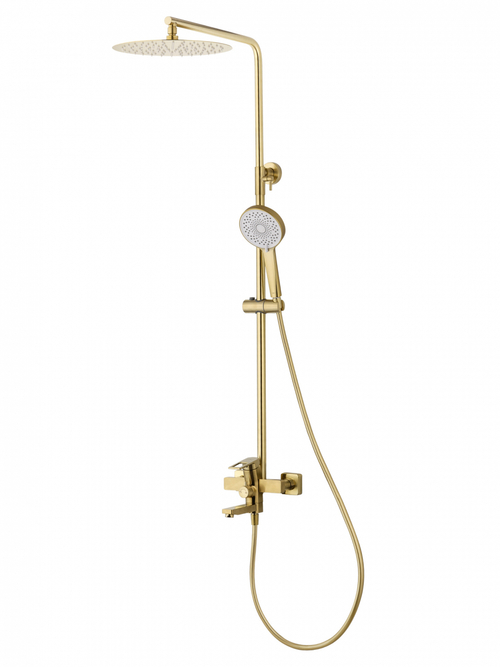 Душевая система WONZON & WOGHAND FRAME, Брашированное золото (WW-88739010-BG)