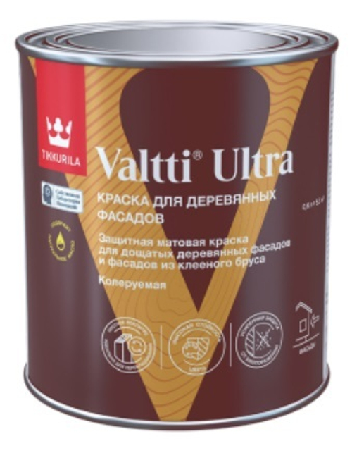 TIKKURILA VALTTI ULTRA  краска для деревянных фасадов база А 0,9 л