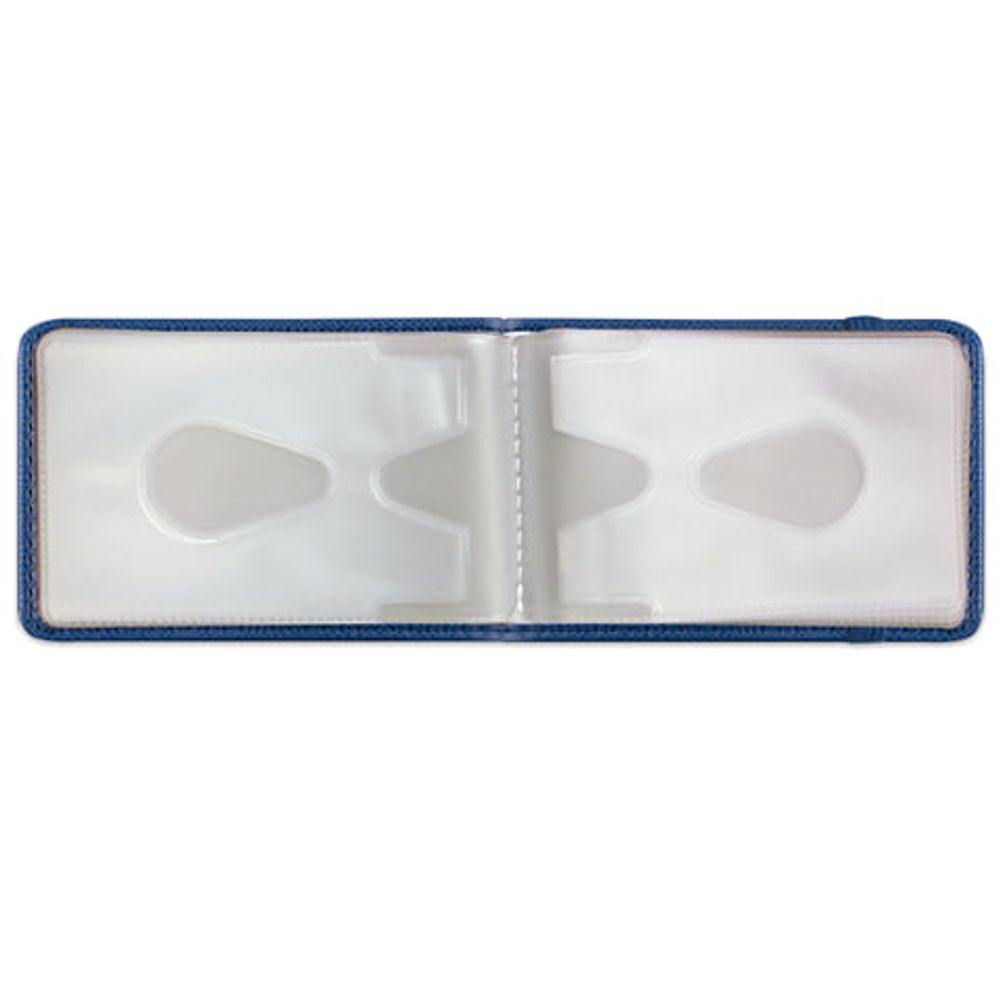 Визитница/кредитница однорядная BRAUBERG "Iguana", на 24 карты, под кожу змеи, застежка, темно-синяя, 232288