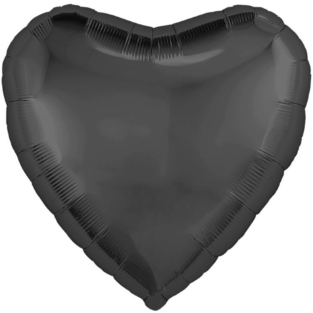 Шар фольгированный Сердце 76 см (Черный)