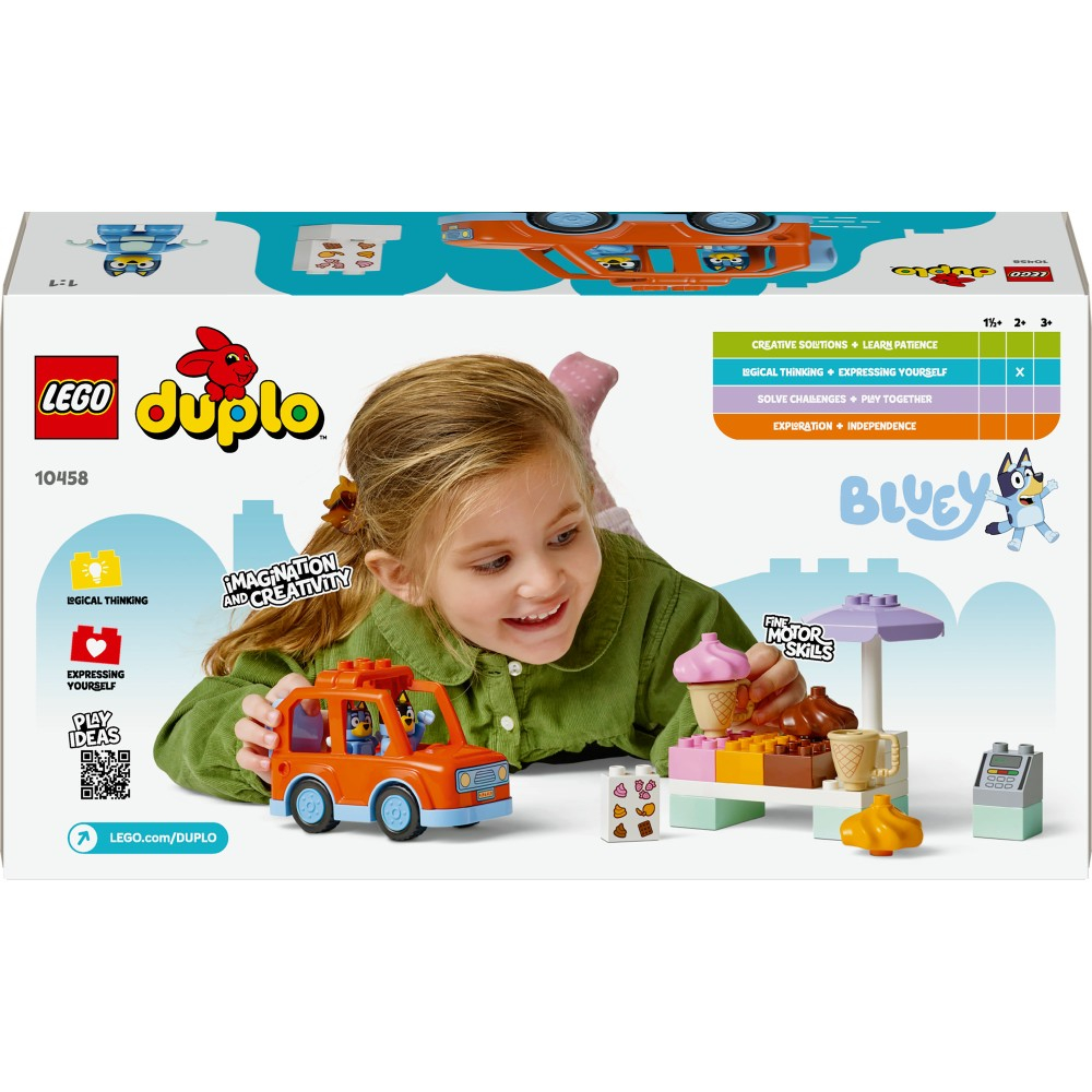 LEGO DUPLO Bluey - Прогулка за мороженным с Блуи 10458