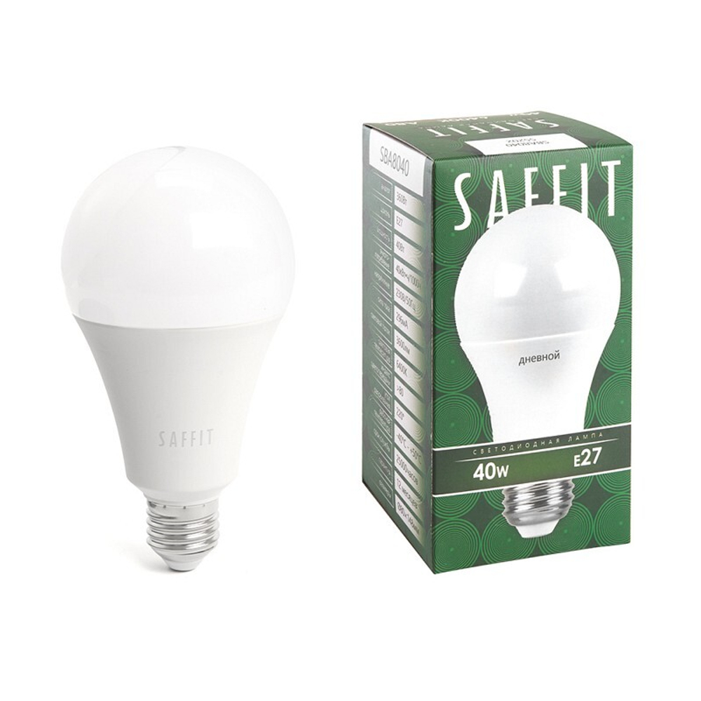 Лампа светодиодная. 40W 230V E27 6400K A80. SBA8040