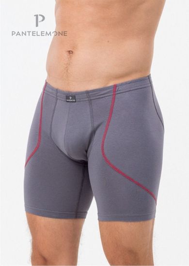 Трусы мужские боксеры удлинённые для больших мужчин Pantelemone PMHLLB-1469, серый