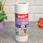 Салфетка целлюлозная 25*25см 50шт в рулоне YORK