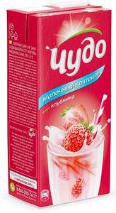 МОЛОЧНЫЙ КОКТЕЙЛЬ СО ВКУСОМ КЛУБНИКИ 2% 960ГР ЧУДО