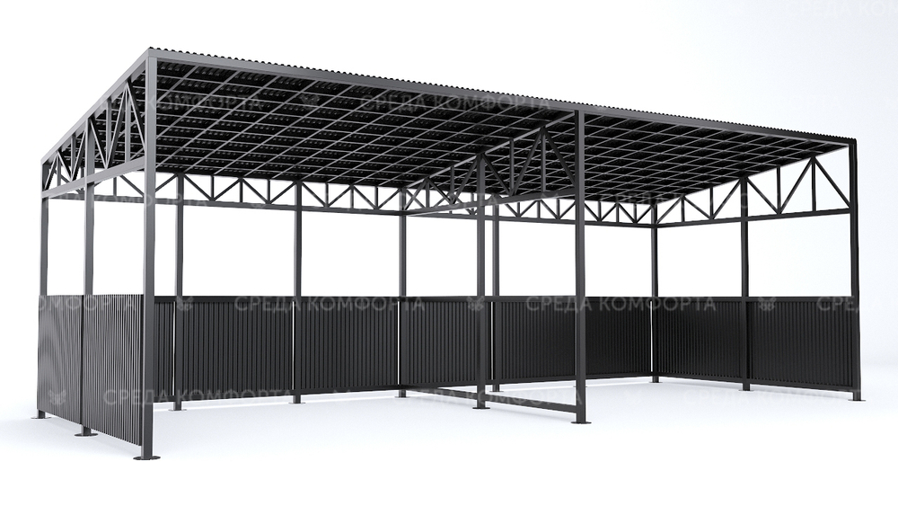 Контейнерная площадка 15000х6000х5300 мм SK00002