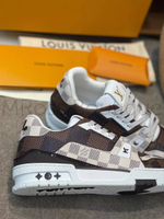 Комбинированные кроссовки LV Trainer Louis Vuitton