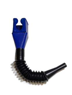 Насадка непроливайка с гибким наконечником воронка заправочная складная для масла и топлива (Синяя)