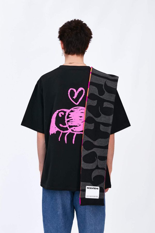 Шарф ЯСЕНПЕНЬ Розово-Оранжевый - фото 5