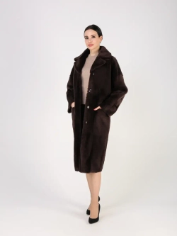 Дубленка зимняя шуба натуральная двухсторонняя оверсайз