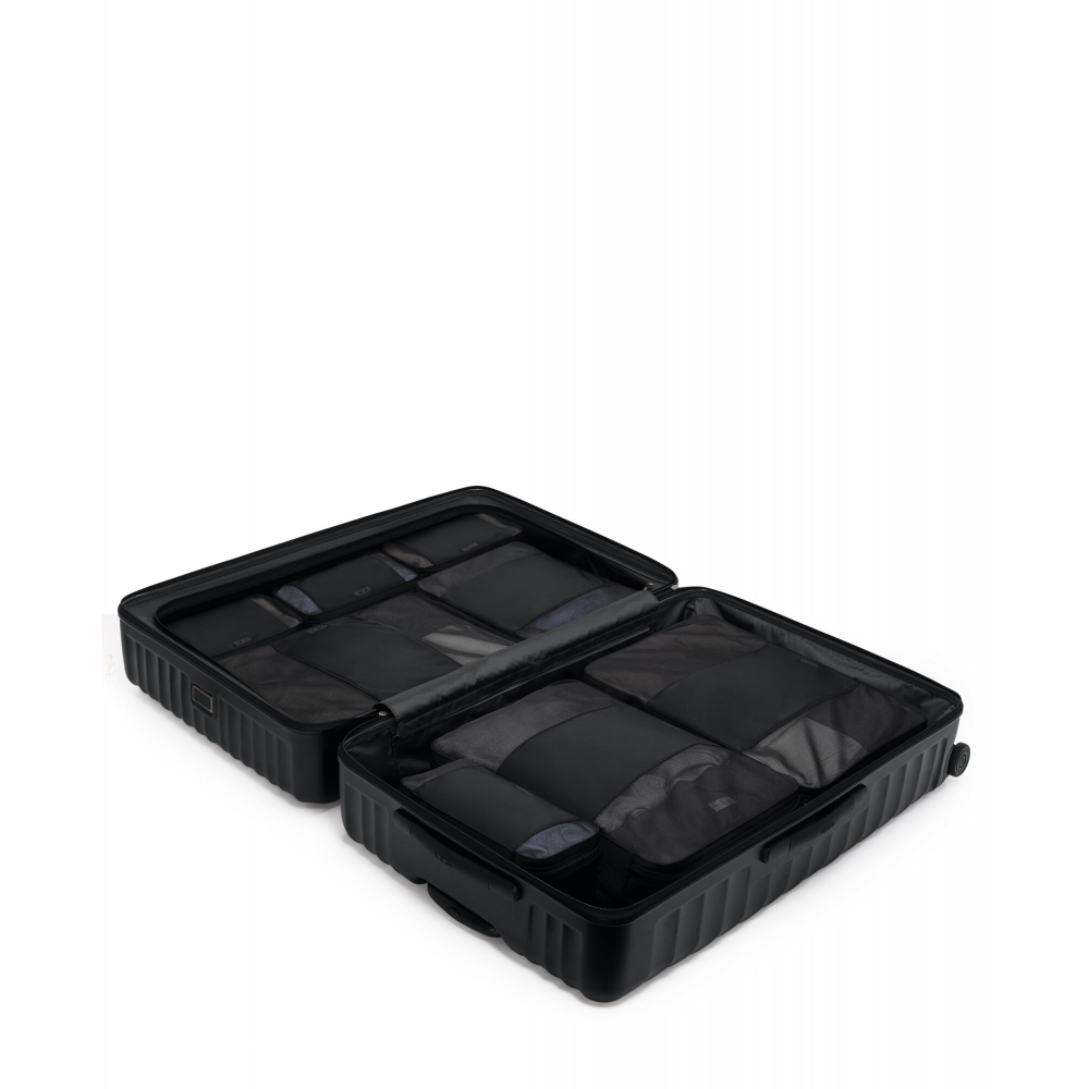 Чемодан большой Worldwide/Black Texture