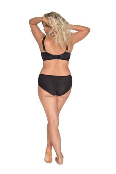 Бюстгальтер с мягкими чашками и вышивкой телесной нитью (Размер: 75H) (Цвет: черный)