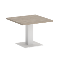 Home Office Стол журнальный квадратный VR.SP-5-60.2G Дуб Аттик/Металл Белый 600*600*453